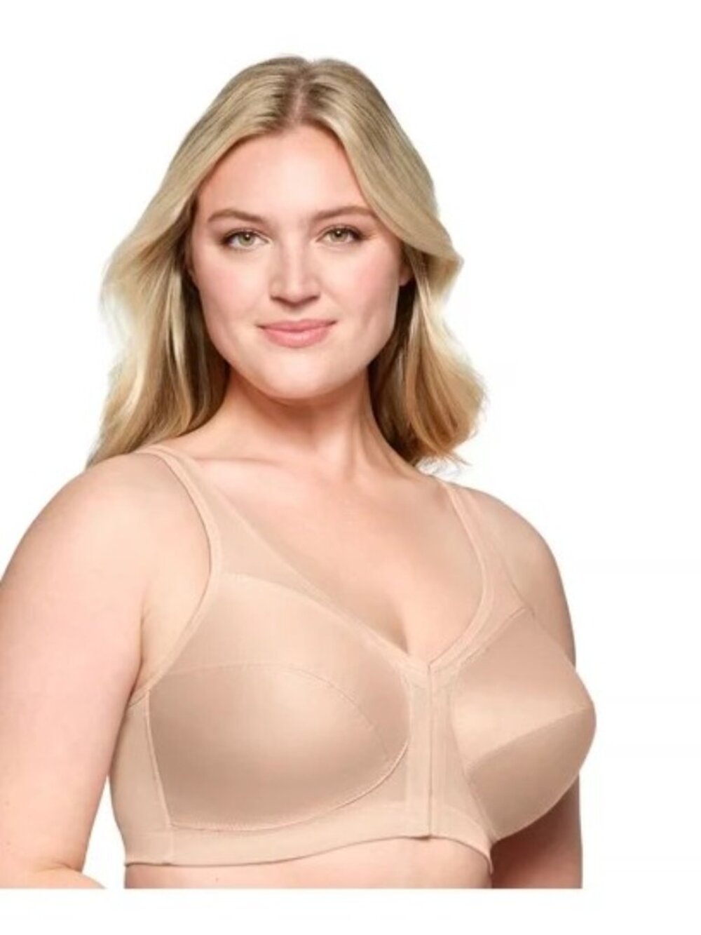#2353 Glamorise MagicLift Front-Closure Posture Back Wirefree Bra 1265- Plus